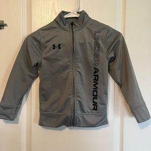 Boys Under Armour Gray Zip-up Jacket